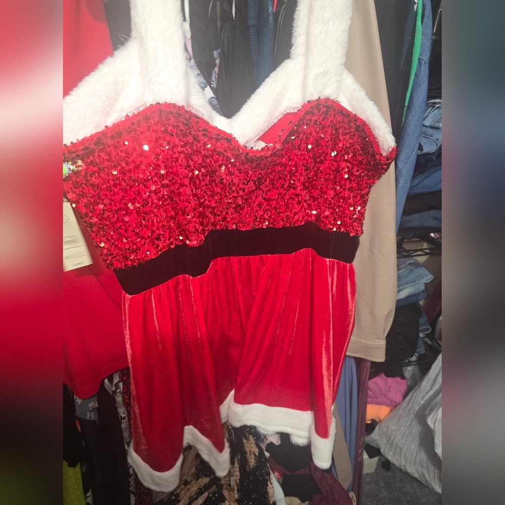 NWT NOBO SANTA CLAUS MINI DRESS 2x - Picture 5 of 7